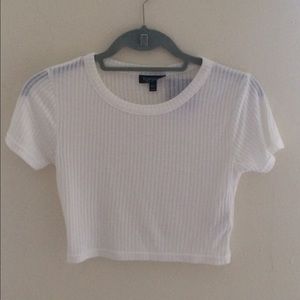 Topshop White Crop Top
