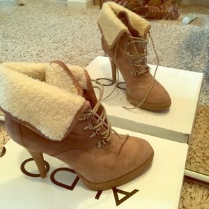 ALDO FAUX FURR BOOTIES **NEW**