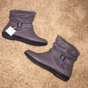 Gray Ankle Booties