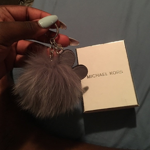 FUR AND LEATHER AVIATOR KEYCHAIN
