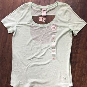 PINK cutout t-shirt