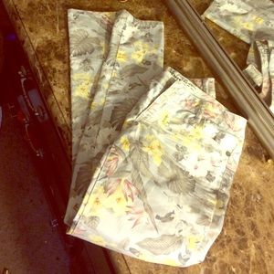 Floral design pants