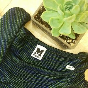 Missoni Blue and Green Thin Knit Dress