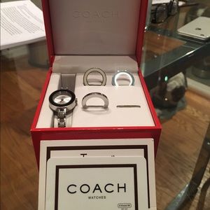 Coach watch with extra links included!!