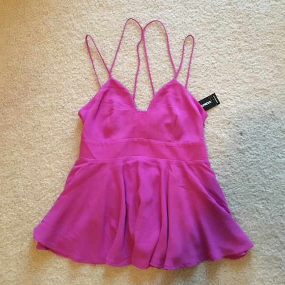 Purple Pink Express Top-New with Tag!