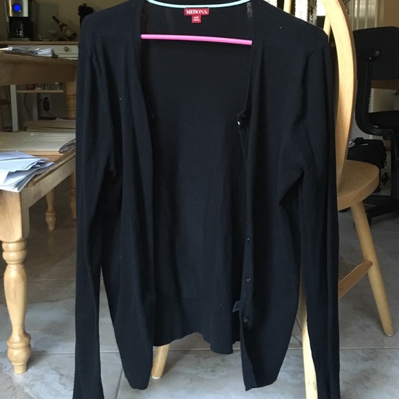 Black cardigan