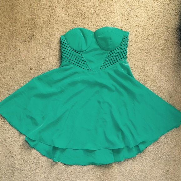 Teal Circle Dress