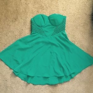 Teal Circle Dress