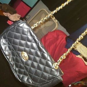 Crossbody black purse