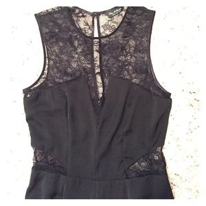 Black lace romper from Miss Selfridge!