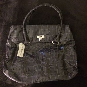 🆕DEB&DAVE Large Purple Croc Purse.Super cute!👛🎀