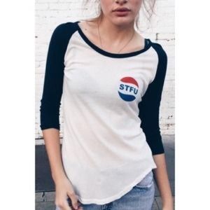 Rare STFU Brandy Melville 3 quarter length sleeve