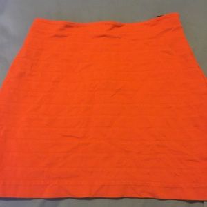 Orange mini skirt