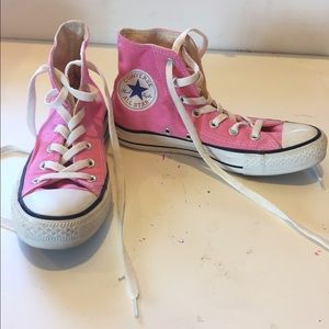 Pink Hightop Converse