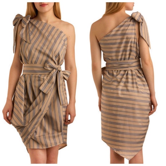 NWT Jolaby Striped Editorial Award-Winning Dress