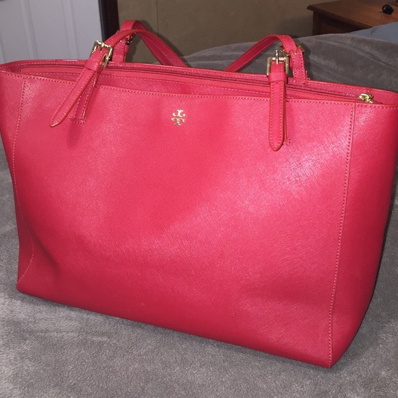 Maroon large Tote Tory Burch