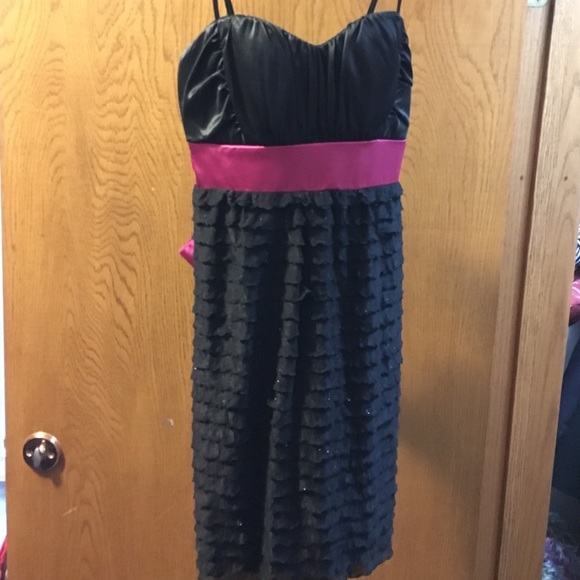 Homecoming Black and pink dress