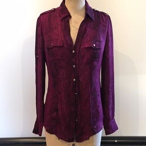 White House/Black Market Silk Top, Small 0