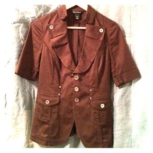 White House Black Market 00 Short Sleeve Blazer