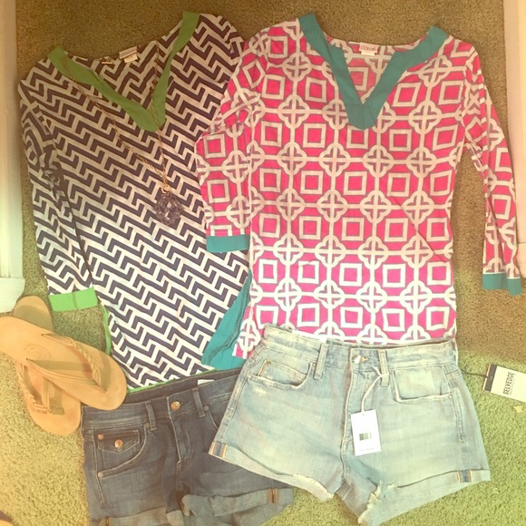 Two boatneck summer tops