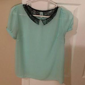 Chloe K blouse mint color