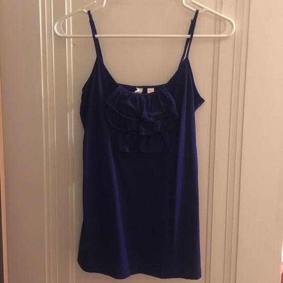 Anthro Ruffle Front Tank