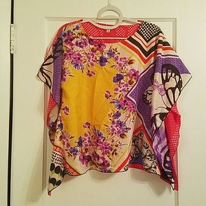Cabi #345 100% Silk Blouse