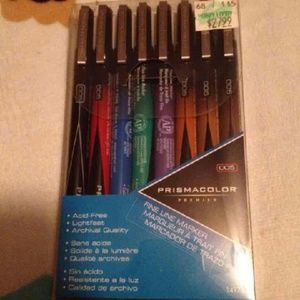 Prismacolor fine line markers
