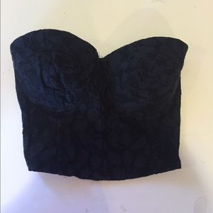 Black bustier