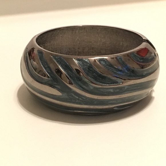 The Limited Deep Turquoise Striped Bracelet