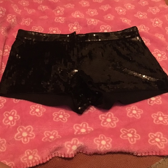 Black sequin shorts only wore one time