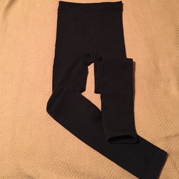 Black fleece lined leggings - Picture 1 of 3