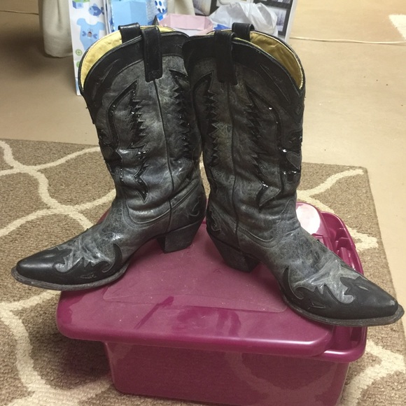 Corral Black Sequin Eagle Cowboy Boots