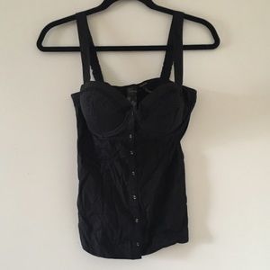 Black Padded Bra Tank Size M
