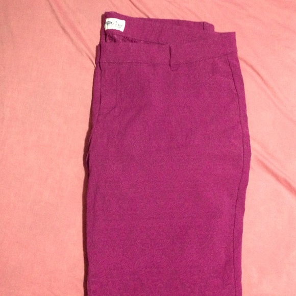 Purple pixi pants never been worn