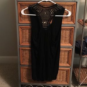 Black Razor Back Tank