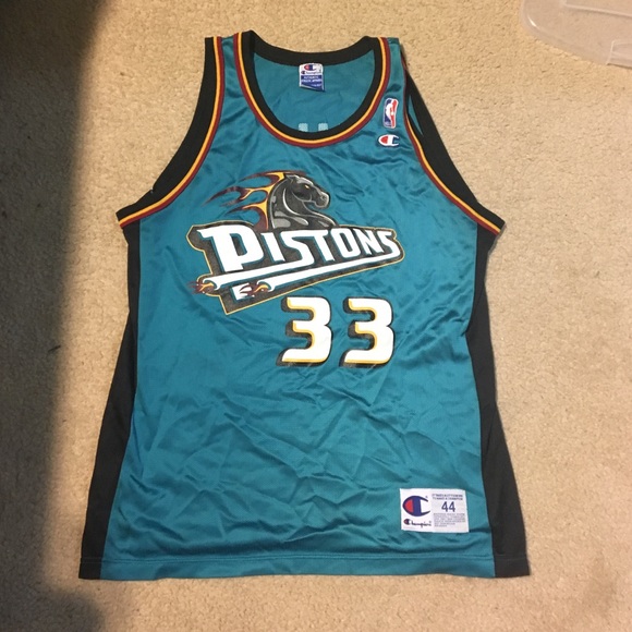 VINTAGE GRANT HILL DETROIT PISTONS JERSEY