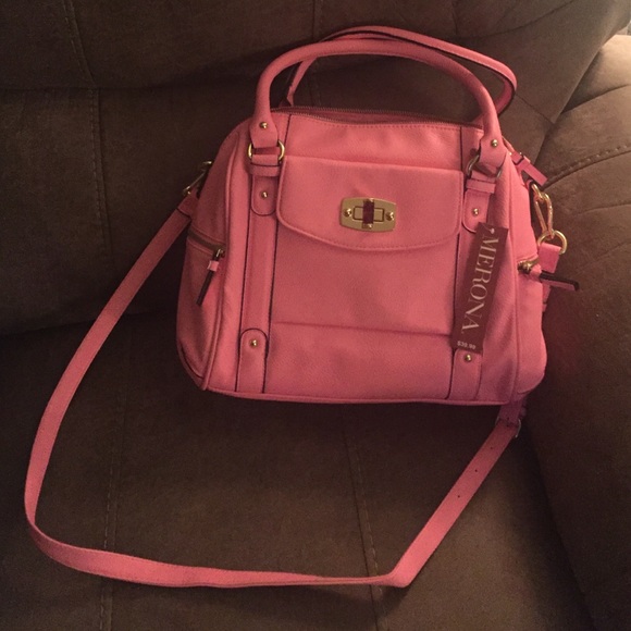 Neon pink purse
