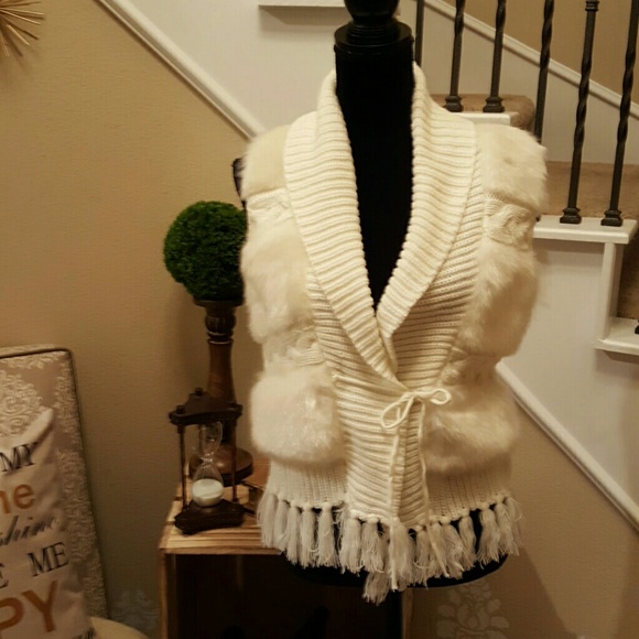 Faux fur vest