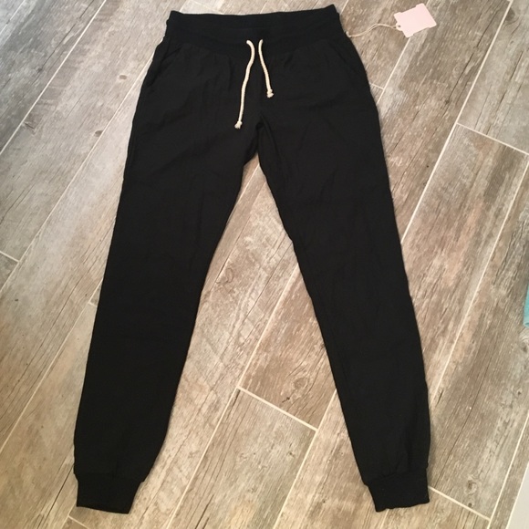 Linen blend joggers