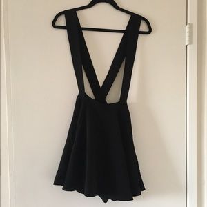 Black Overall Dress Skirt Size S