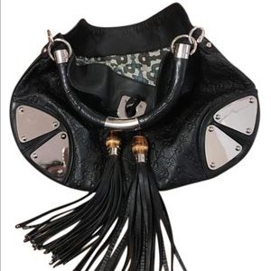 Black Gucci Leather Bag