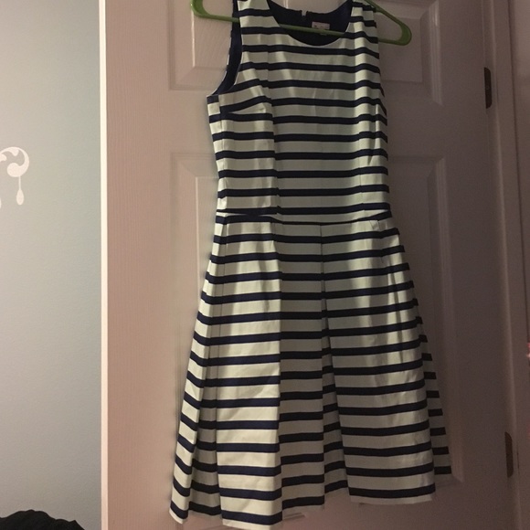 Mint and navy blue dress