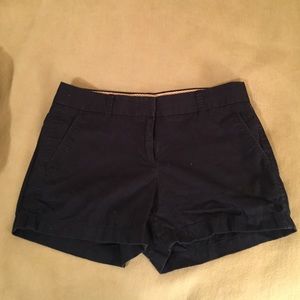 Navy J Crew Chino Shorts