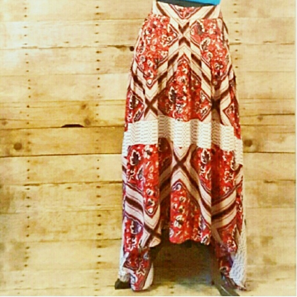 SALE🚨Free PEOPLE NWT 6 8 Boho Maxi Skirt Midi - Picture 3 of 4