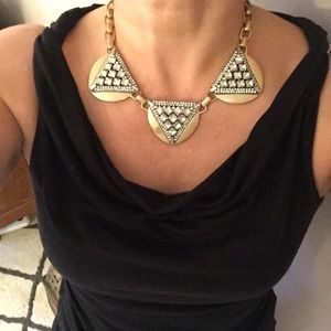 J. Crew Crystal Triangles Necklace