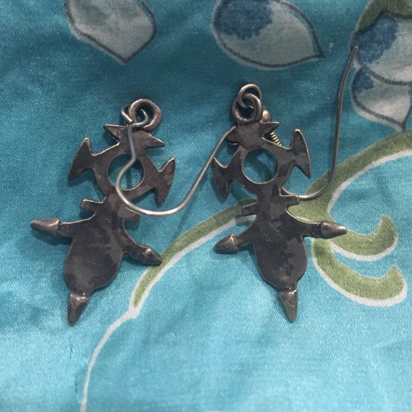 Unique silver earrings - Picture 2 of 3