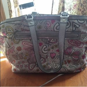 Coach diaper bag wallet bundle