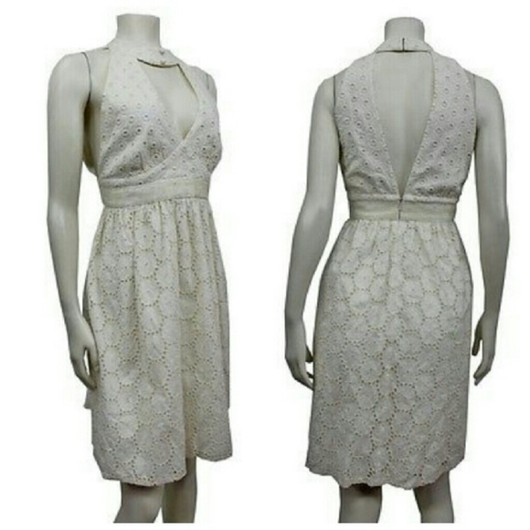 Anthropologie AnnaSui halter open back dress Sz 6 - Picture 2 of 3