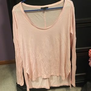 Sheer pink loose fitting top